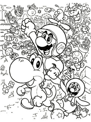 dibujos super mario