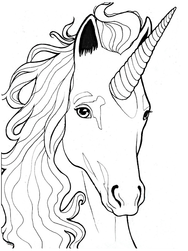 dibujos unicornios para colorear