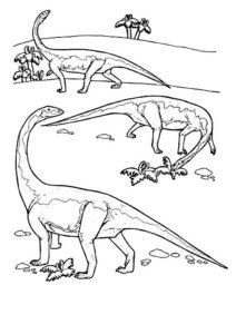dinosaurios dibujos para colorear