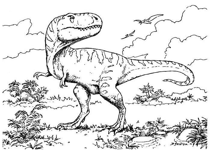 dinosaurios dibujos para colorear