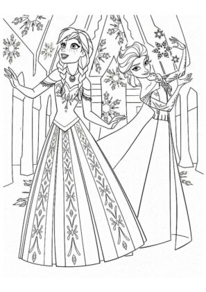 frozen dibujos para colorear