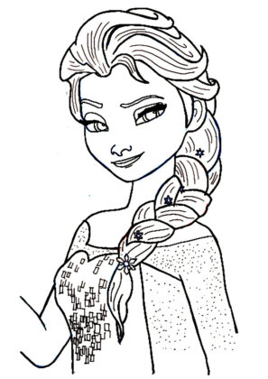 frozen para colorear
