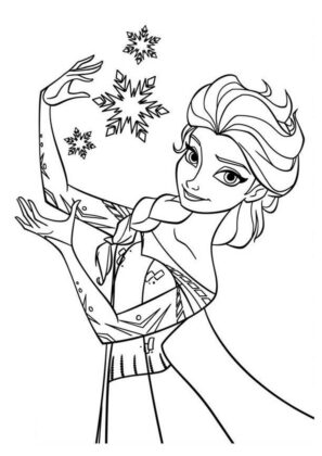 frozen para colorear