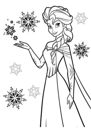 frozen para colorear