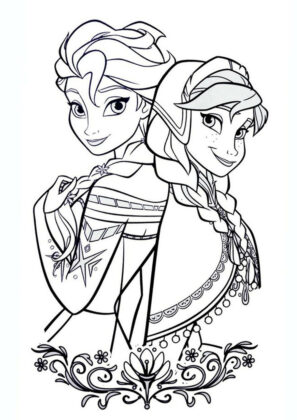frozen para colorear
