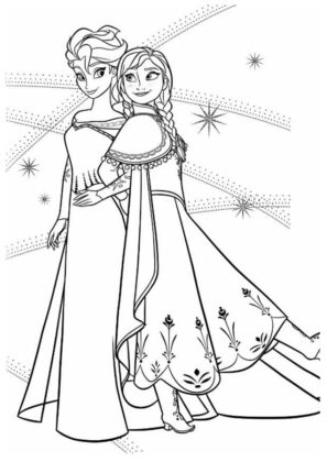 frozen para colorear