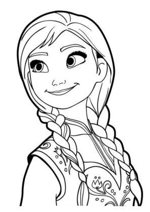 frozzen para colorear