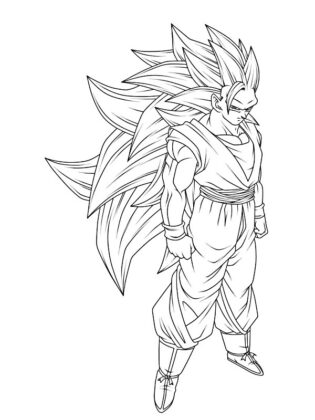 goku para colorear