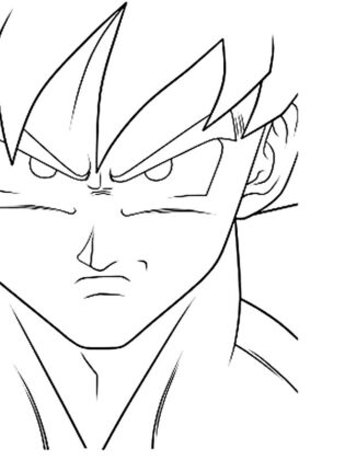 goku para colorear