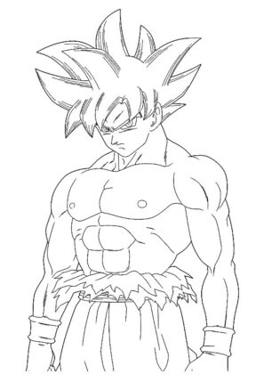 goku para colorear