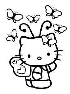 hello kitty para colorear