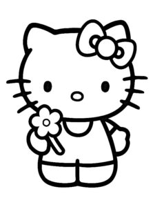 hello kitty para colorear