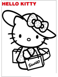 hello kitty para colorear