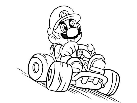 mario bros para colorear