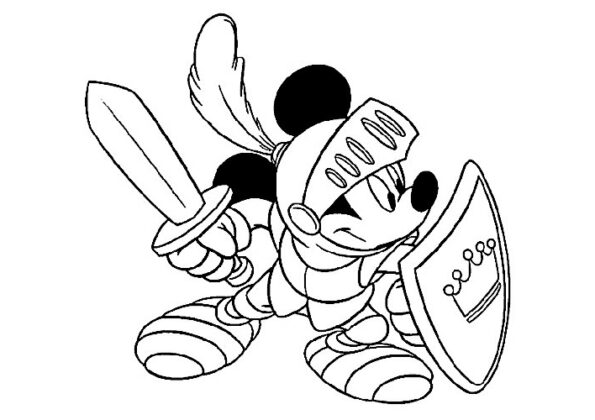 mickey mouse para colorear