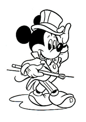 mickey para colorear