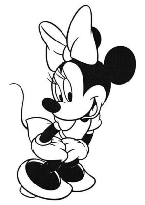 minnie mouse para colorear