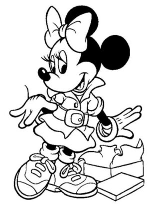 minnie mouse para colorear