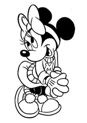 minnie mouse para colorear