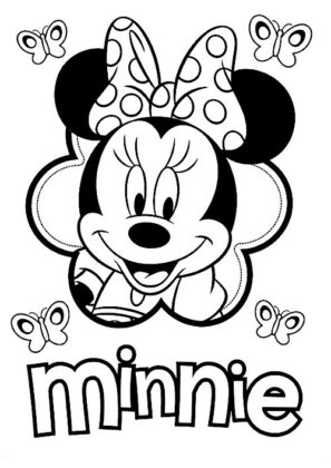 minnie mouse para colorear