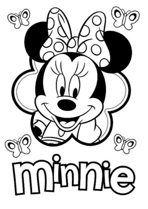 minnie mouse para colorear