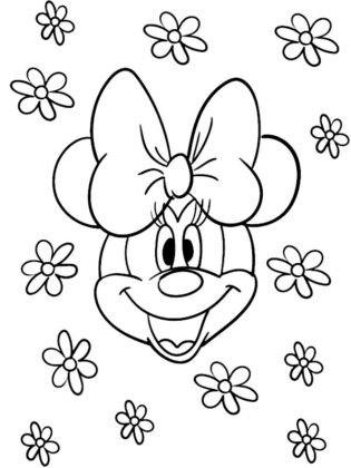 minnie para colorear