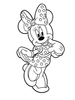 minnie para colorear