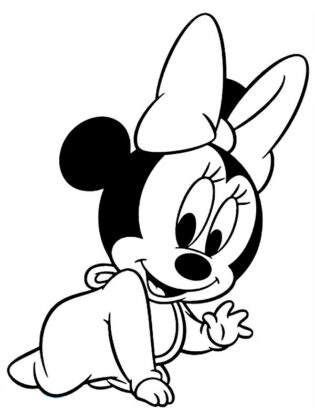 minnie para colorear