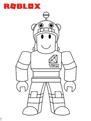 dibujo de roblox para colorear