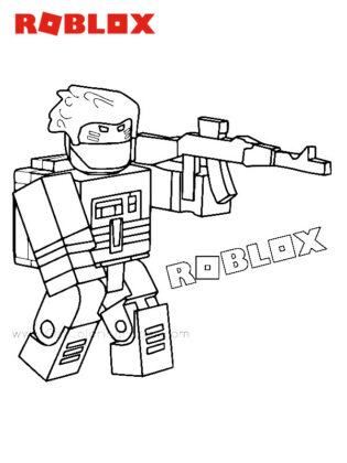 dibujos de roblox para colorear