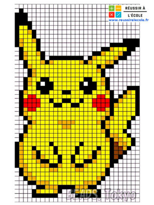 pikachu pixel art
