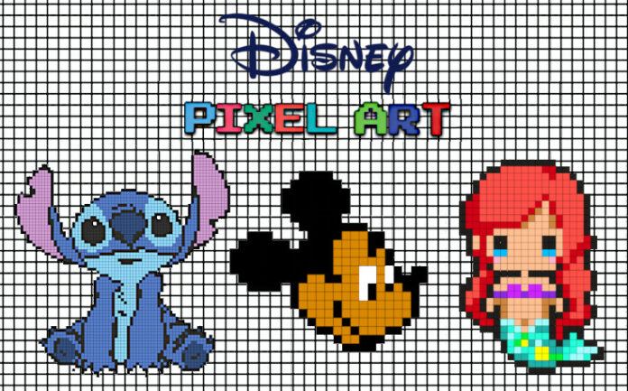 pixel art disney