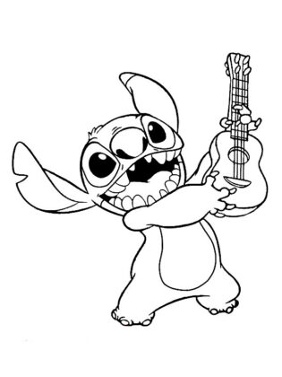 stitch para colorear