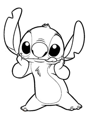 stitch para colorear