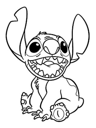 stitch para colorear