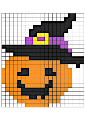 halloween pixel art