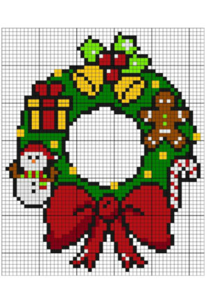 navidad pixel art
