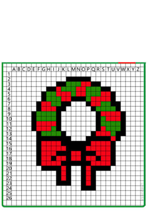 pixel art de navidad