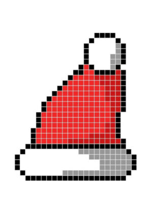 pixel art de navidad