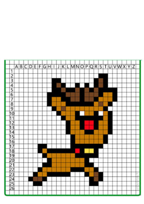 pixel art de navidad