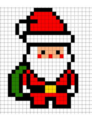 pixel art navidad