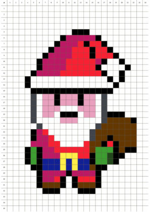 pixel art navidad