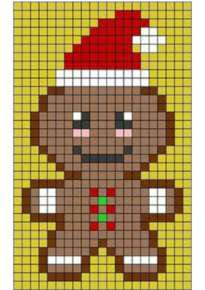 pixel art navidad