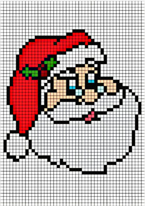 pixel art navidad