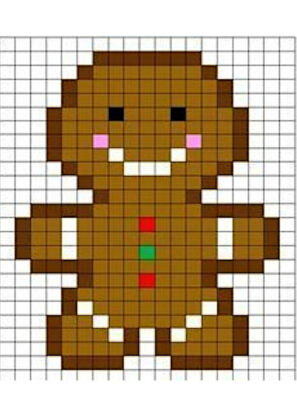 pixel art navidad facil
