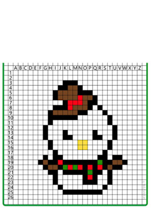 pixel art navidad facil