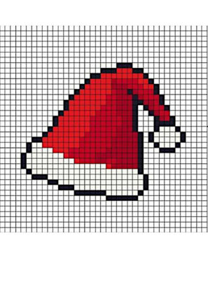 pixel art navidad facil