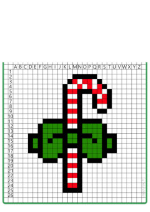 pixel art navidad facil