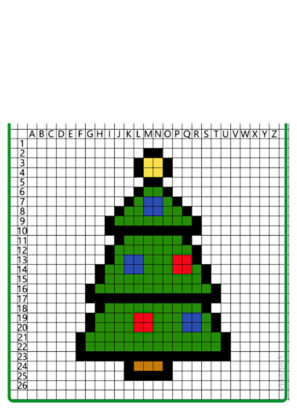 pixel art navideños
