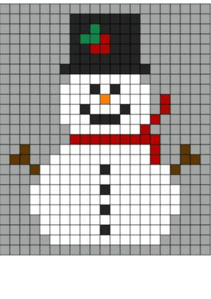 pixel art navidenos
